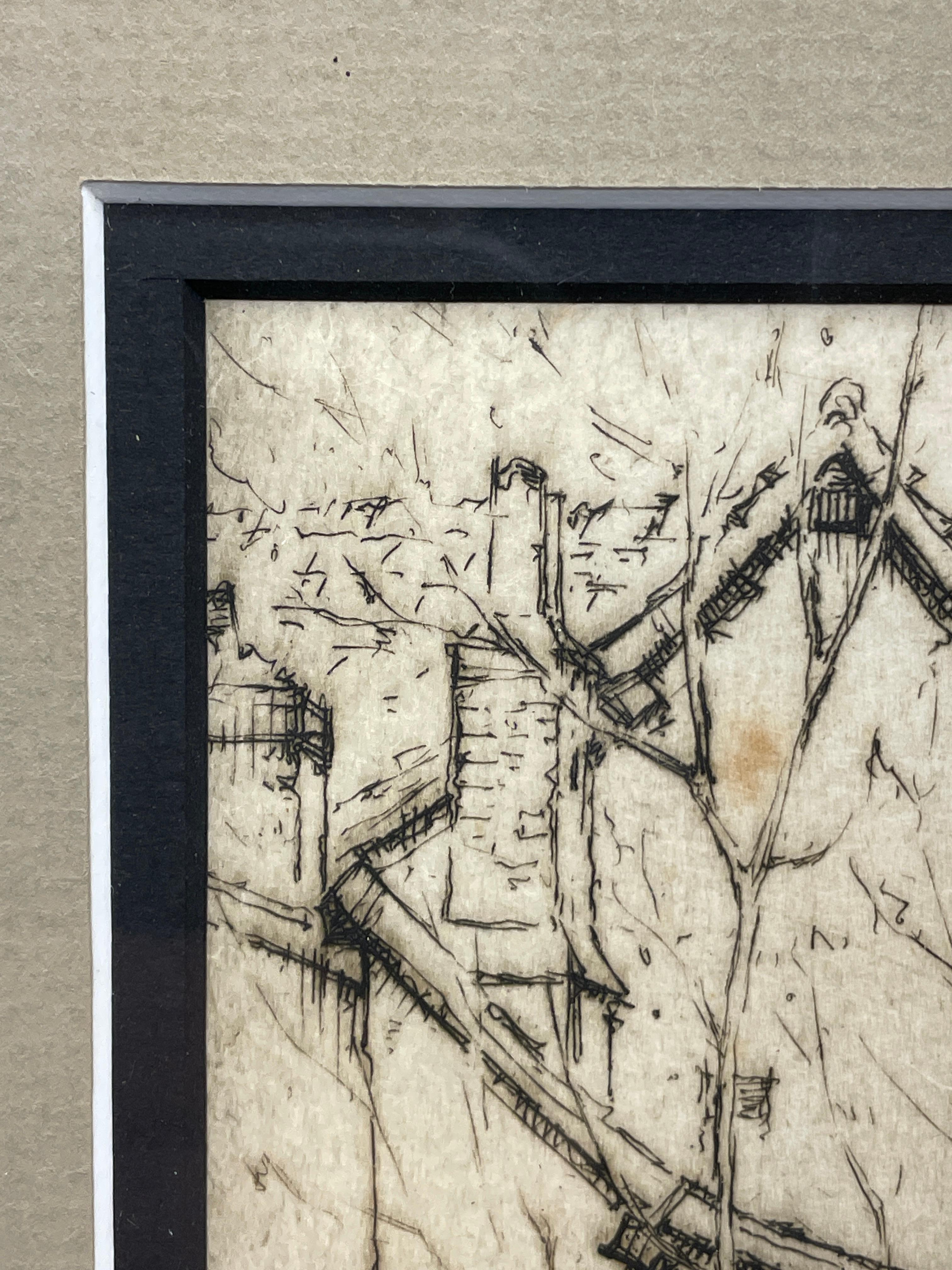 Frederick Keppel Etching Mansion in Woods, Ernst D. Roth Artist Proof Signed For Sale 2