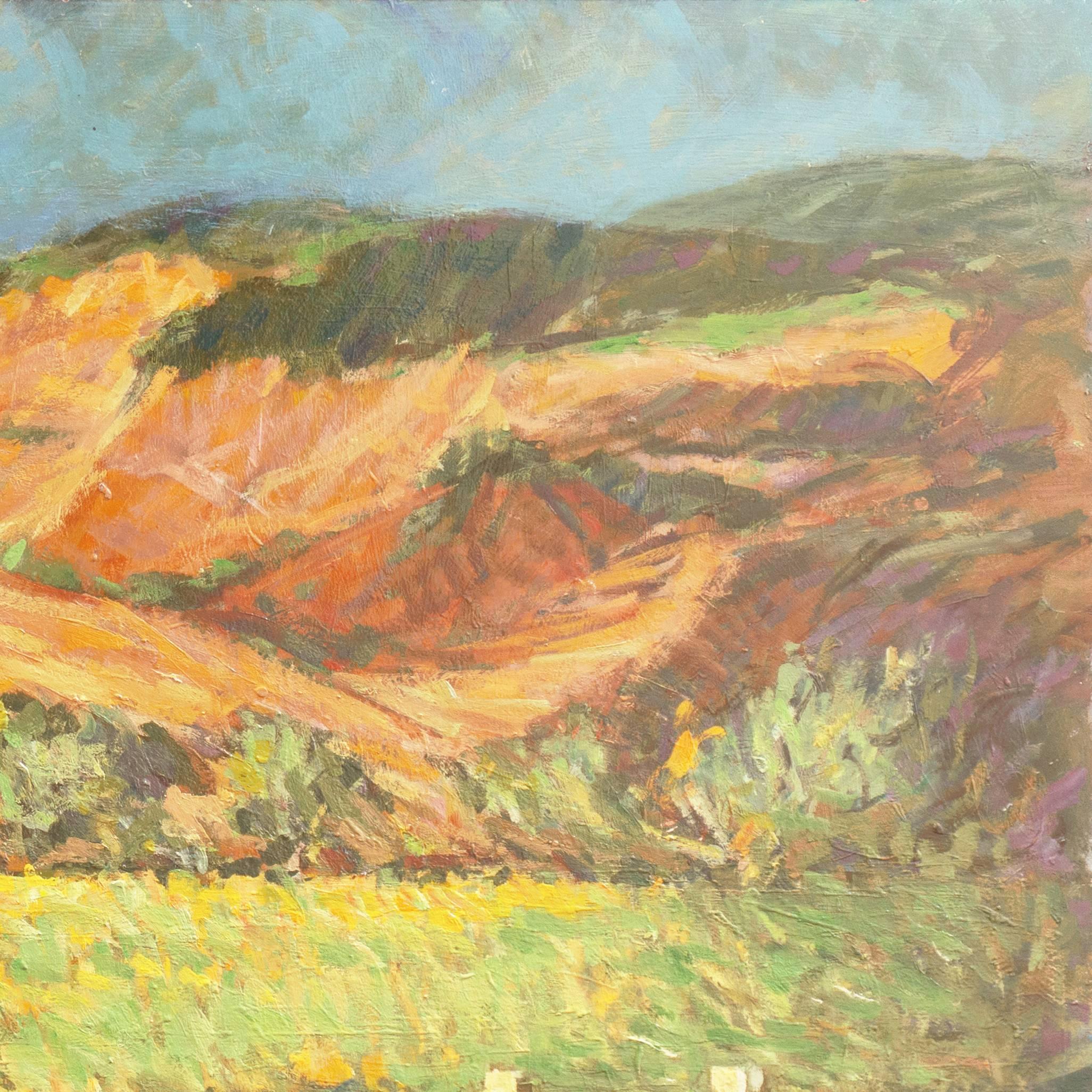 'Under Ben Bulben, Sligo, Ireland', California Post Impressionist, Hamburg, SFAA - Beige Landscape Painting by Frederick Korburg