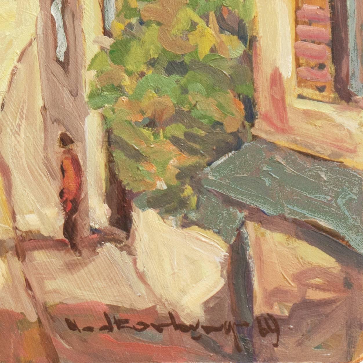 View of Ammerschwihr, France - Painting by Frederick Korburg