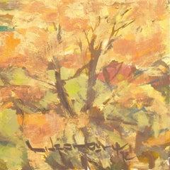 'Veduta del castello di Hohensalzburg, Austria', Post-Impressionista californiano, olio SFAA