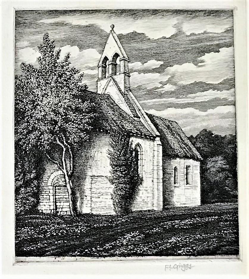 Chapelle de Netherton - Moderne Print par Frederick Landseer Griggs, R.A., R.E.