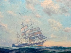 Frederick Leo Hunter "Old New Bedford Whaler Andrew Hicks" C. 1929 Painting