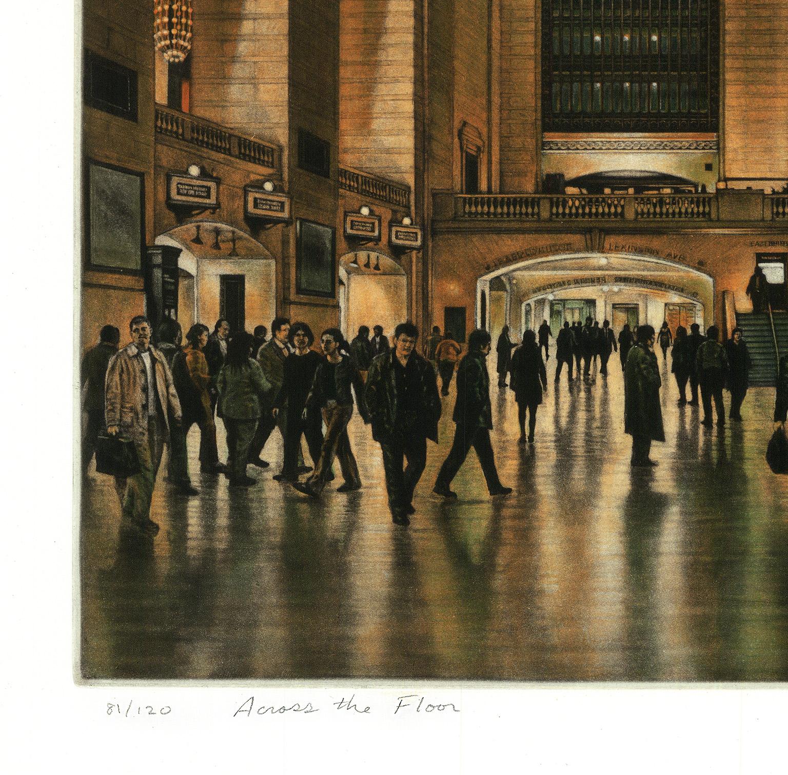 Across the Floor. - American Realist Print by Frederick Mershimer