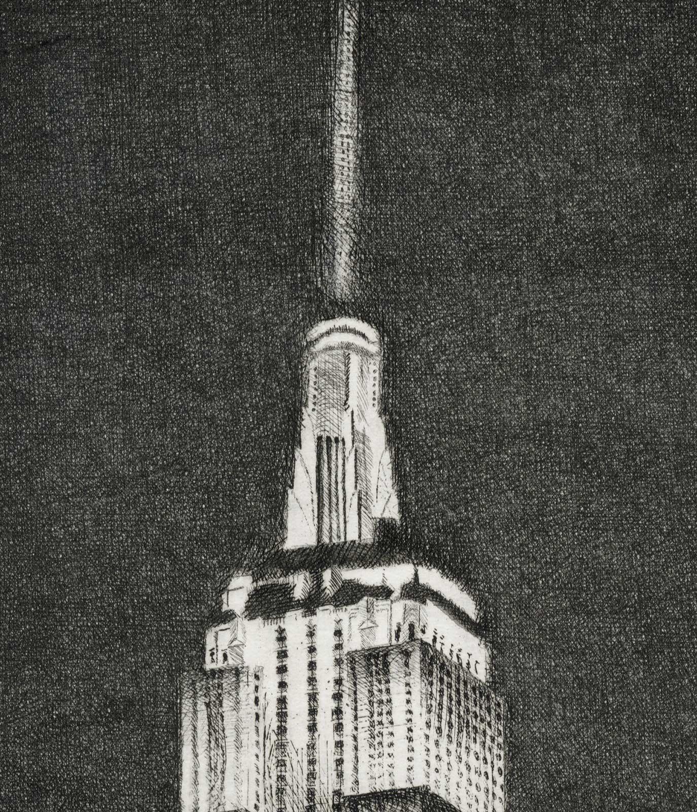 Empire State (the architectural sentinel of New York City) - Contemporary Print by Frederick Mershimer
