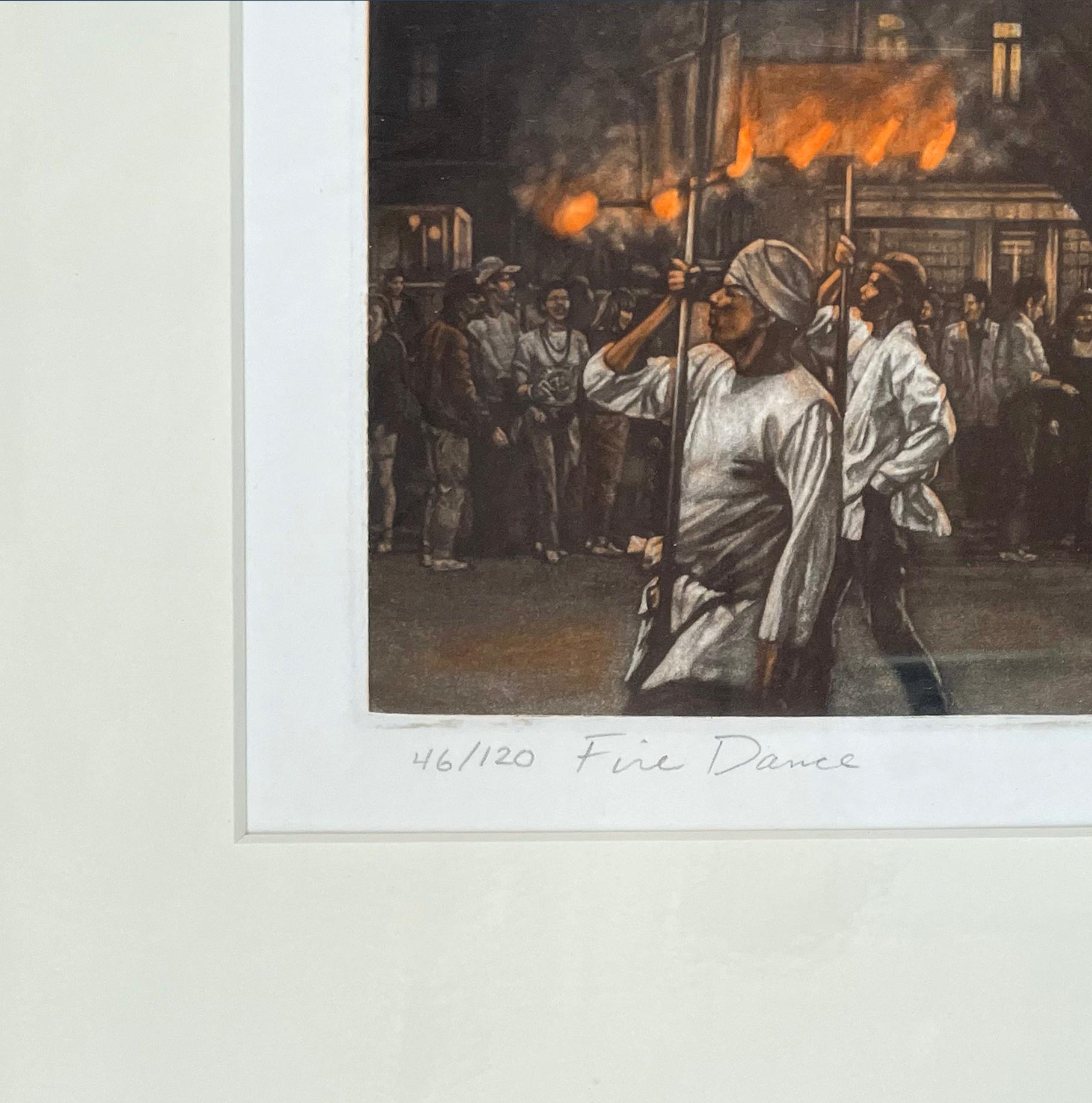 Fire Dance - Contemporary Print by Frederick Mershimer