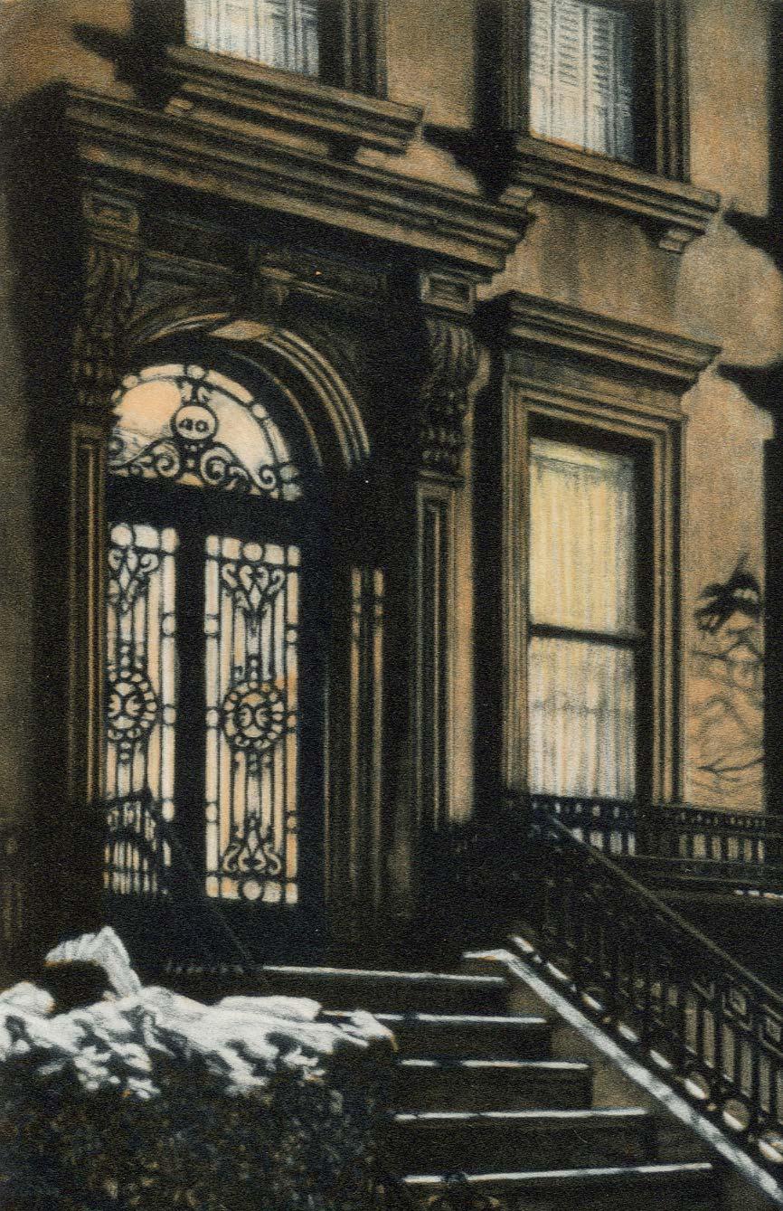 Footsteps (43 Pierrepont Street in Brooklyn Heights) - Print by Frederick Mershimer