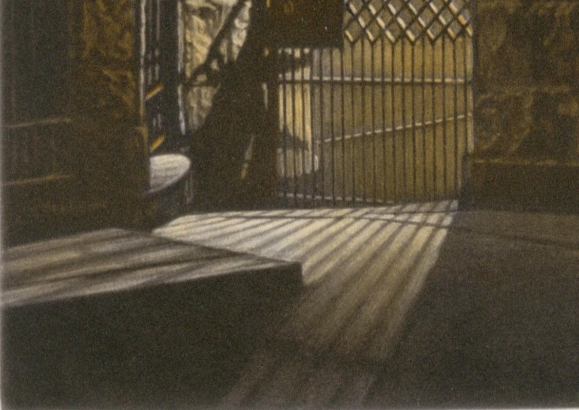 Garden Gate (a brownstone gate on St. John's Place in Brooklyn) - Contemporary Print by Frederick Mershimer