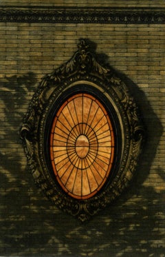 Oculus (Last in artist's window series / stained glass in Brooklyn's Park Slope)