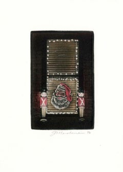 Standing Guard (Santa Claus and two wooden soldiers)