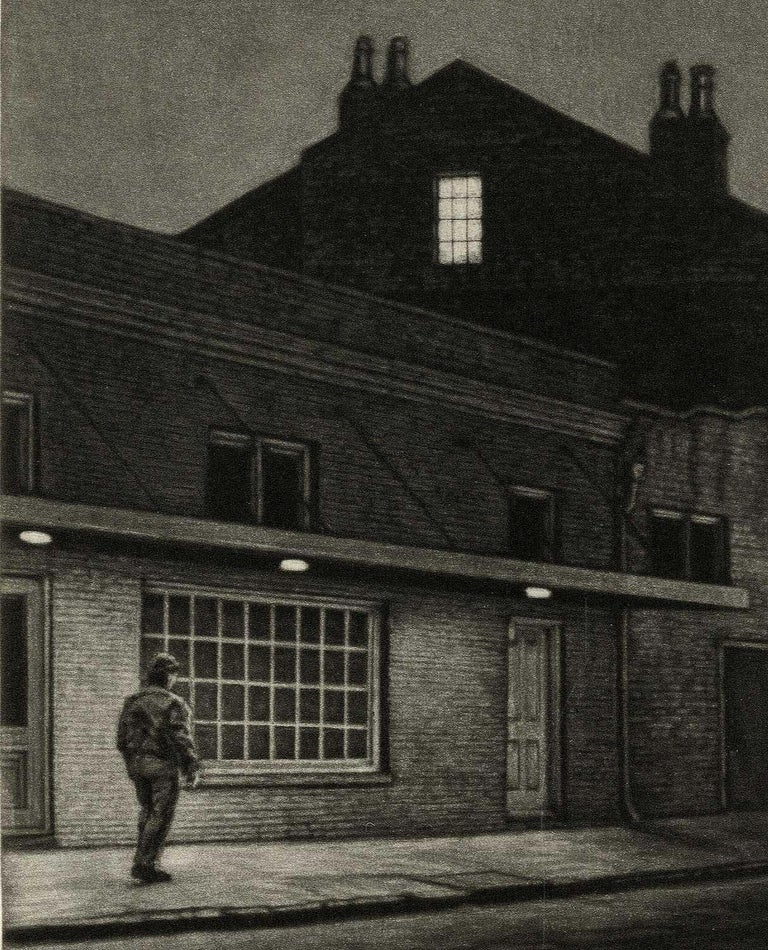 The Rising Sun (Lone man by 700 Burgundy in New Orleans at gay bar, Rawhide) - American Modern Print by Frederick Mershimer