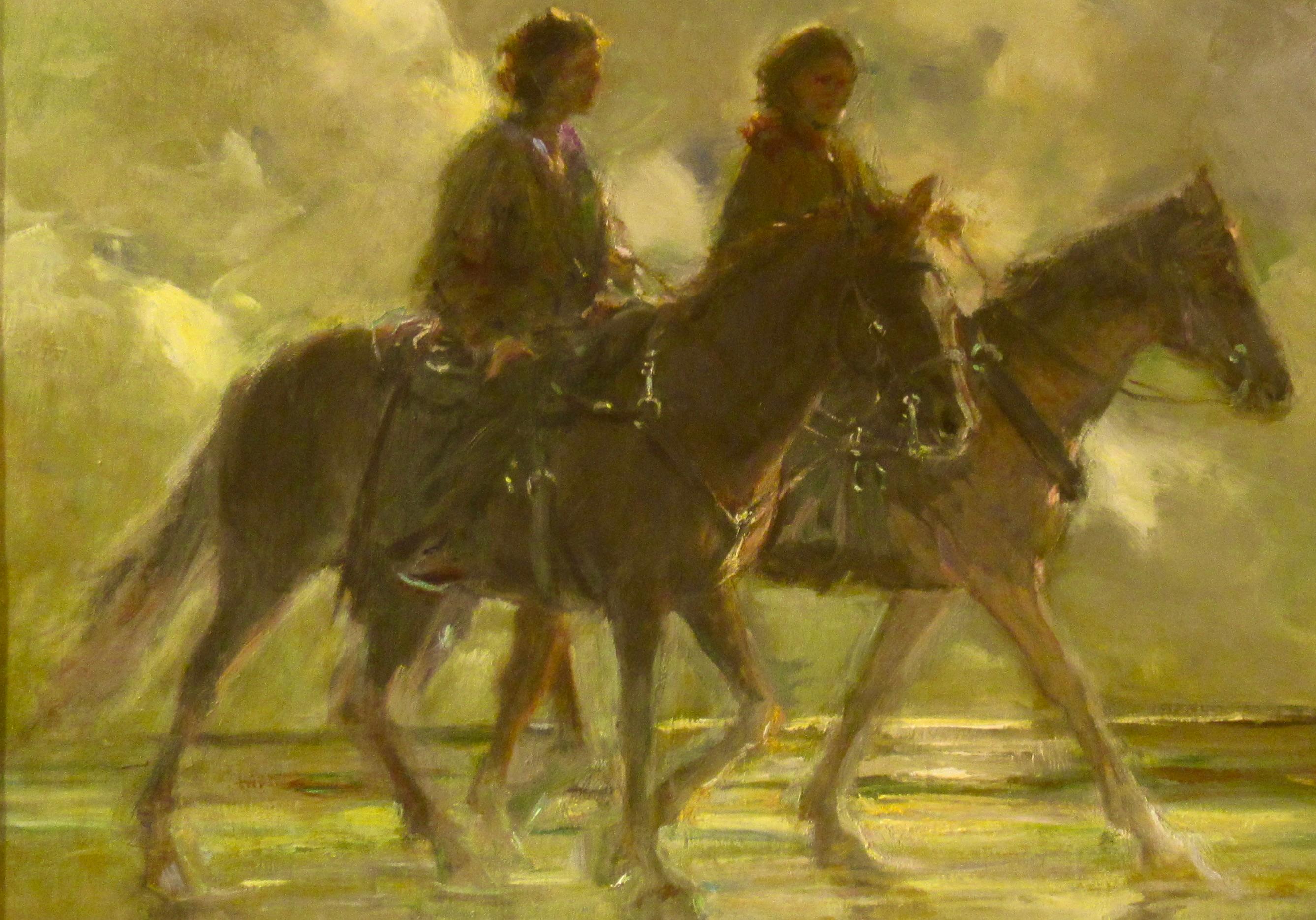 Dance Upon the Sky - American Impressionist Painting by Frederick Michael Wood