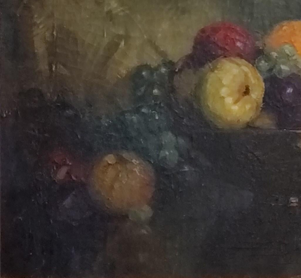 Fruit and Bird Academic Still Life signed by Frederick Milton Grant 1