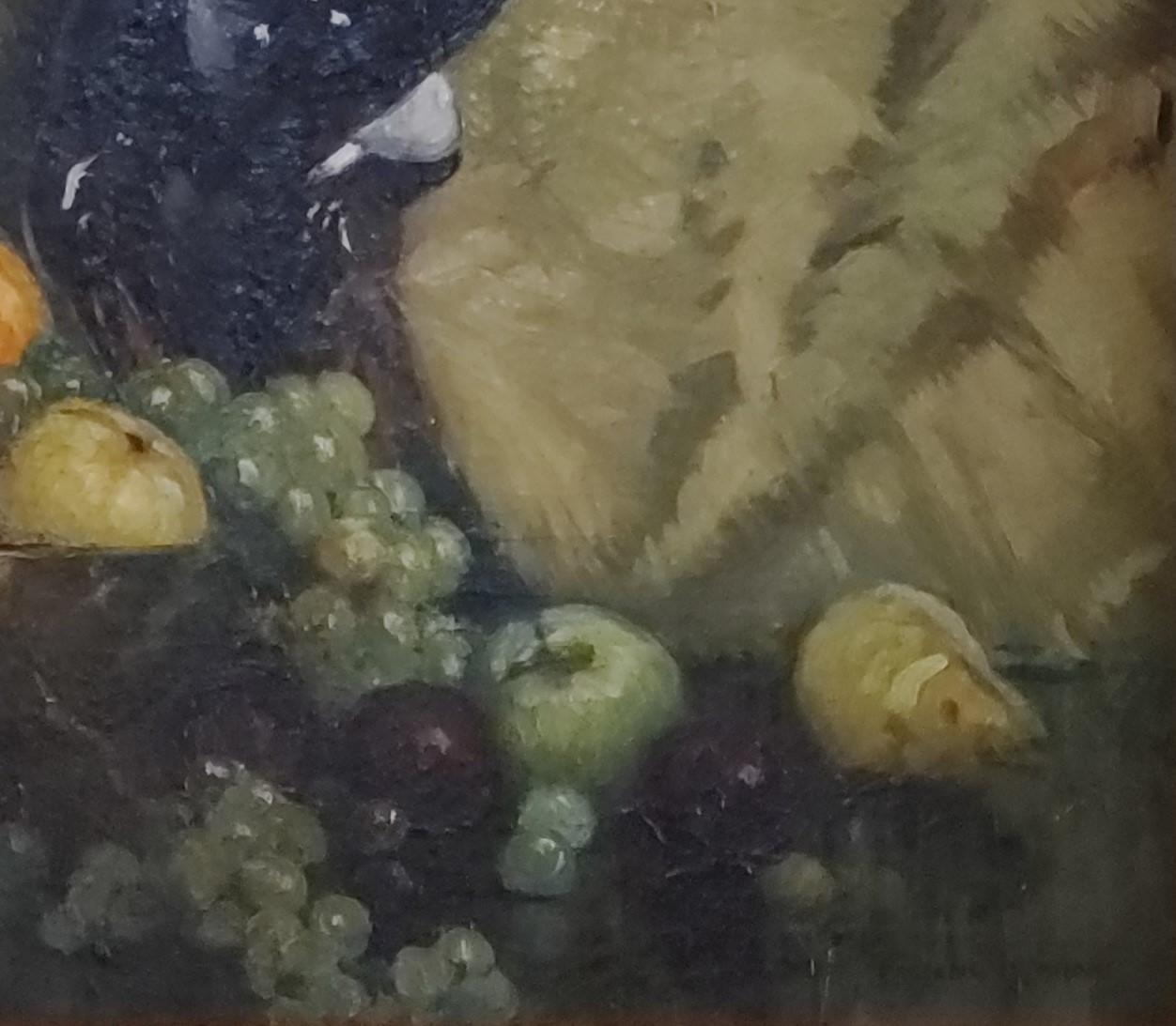 Fruit and Bird Academic Still Life signed by Frederick Milton Grant 2