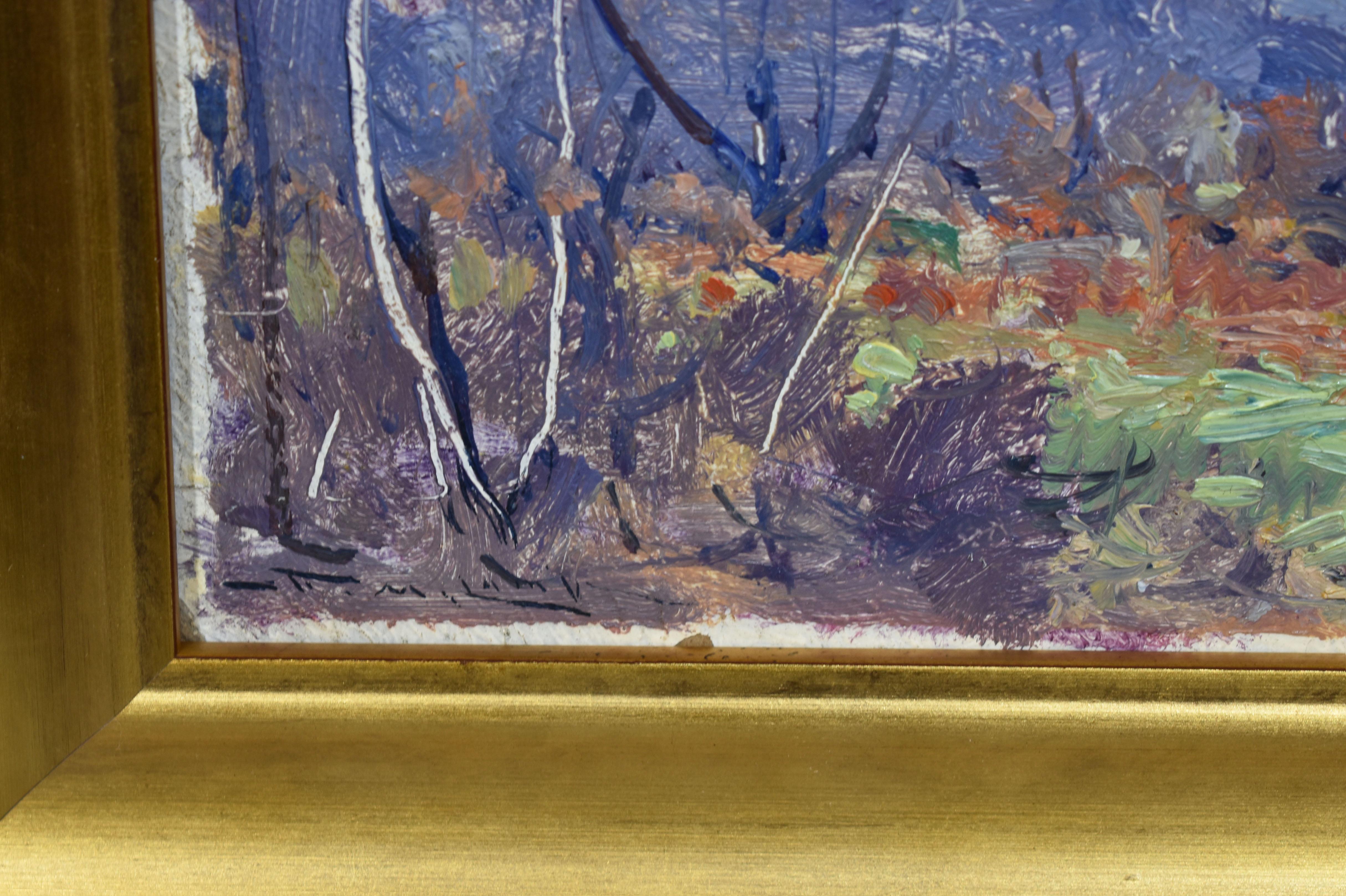 Impressionist New England Landscape Oil Painting by Frederick Mortimer Lamb 4
