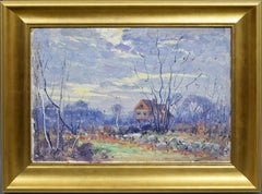 Impressionist New England Landscape Oil Painting by Frederick Mortimer Lamb 