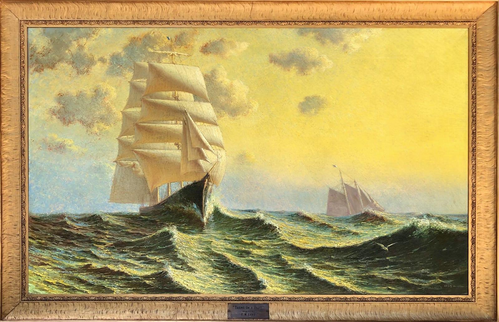 Assumere un pilota - Painting di Frederick Mortimer Lamb