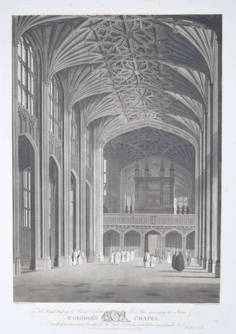 Frederick Nash - 1804 St George's Chapel Windsor Castle Prince Harry ...