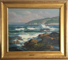 Frederick Pawla "Crashing Waves" Coastal Painting