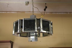 Frederick Raymond Chrome Hexagon Chandelier