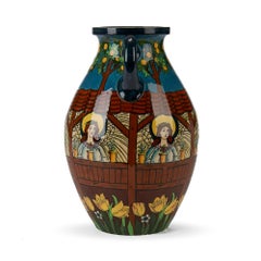 Frederick Rhead Foley Intarsio Art Pottery Vase, circa 1899