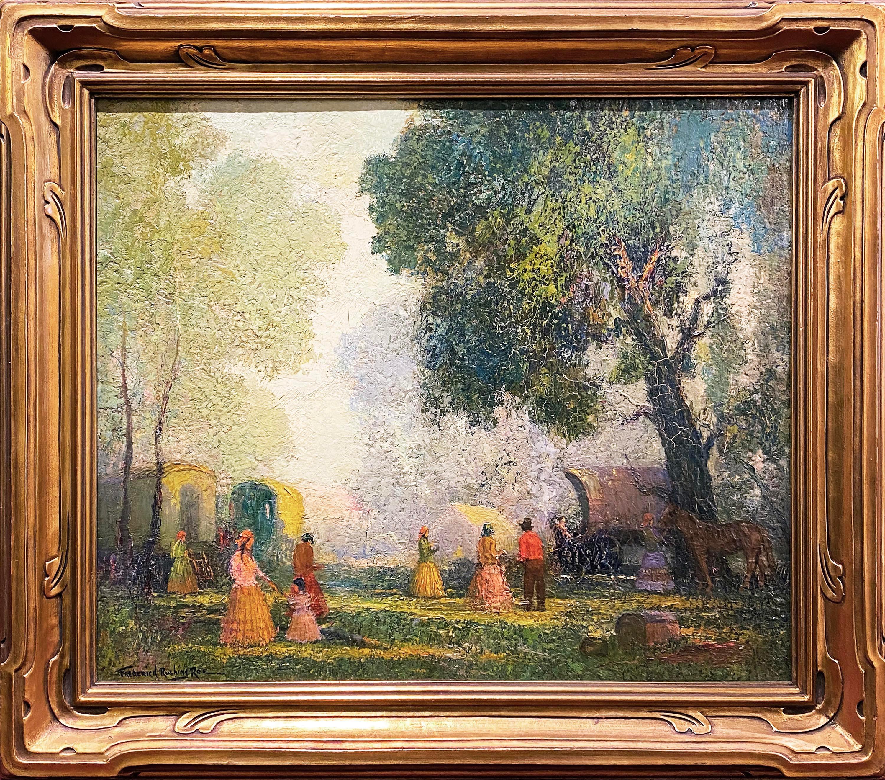 Gypsies - Painting by Frederick Rushing Roe
