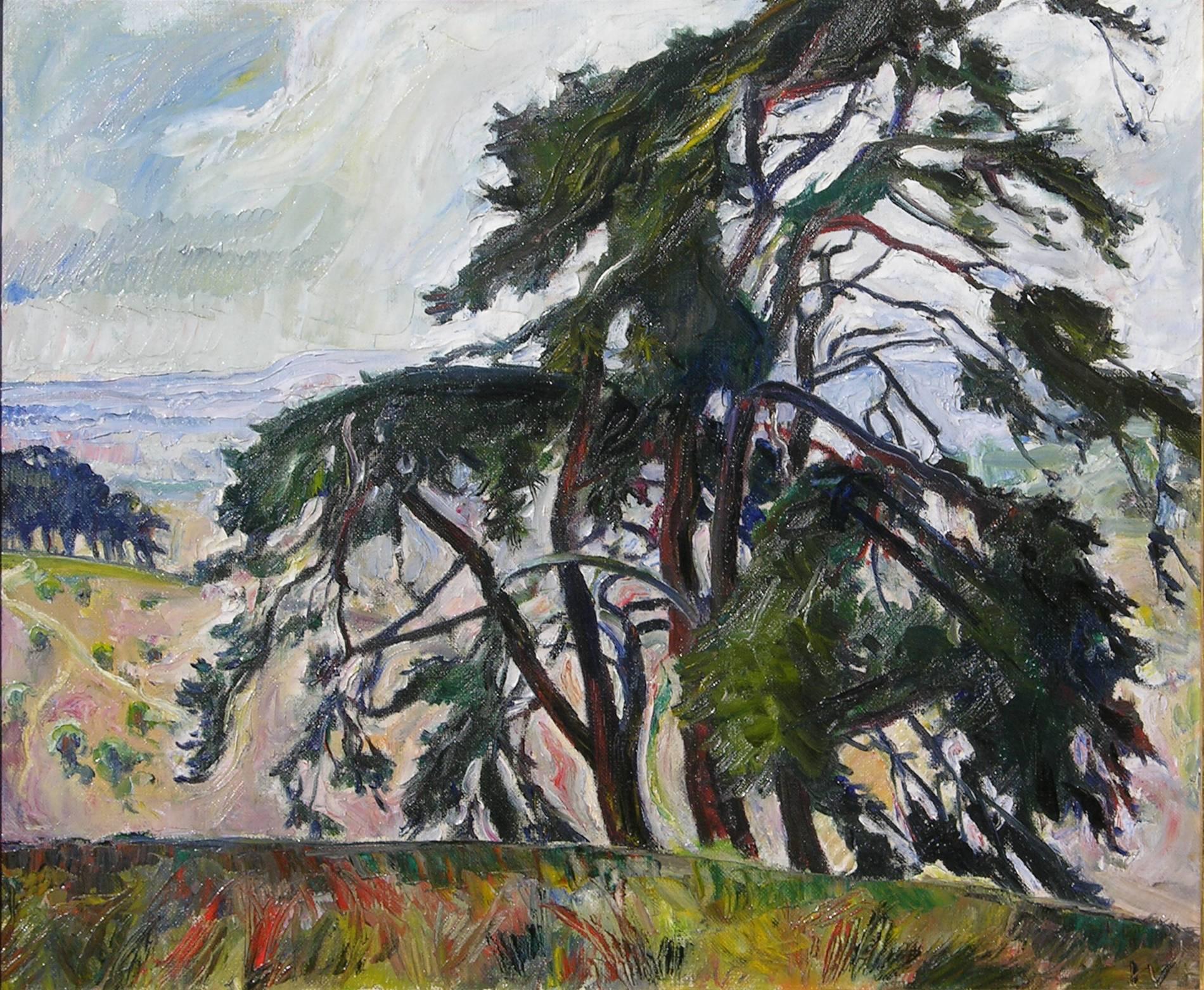 Frederick S. Wight Landscape Painting - Elstead Common, Surrey