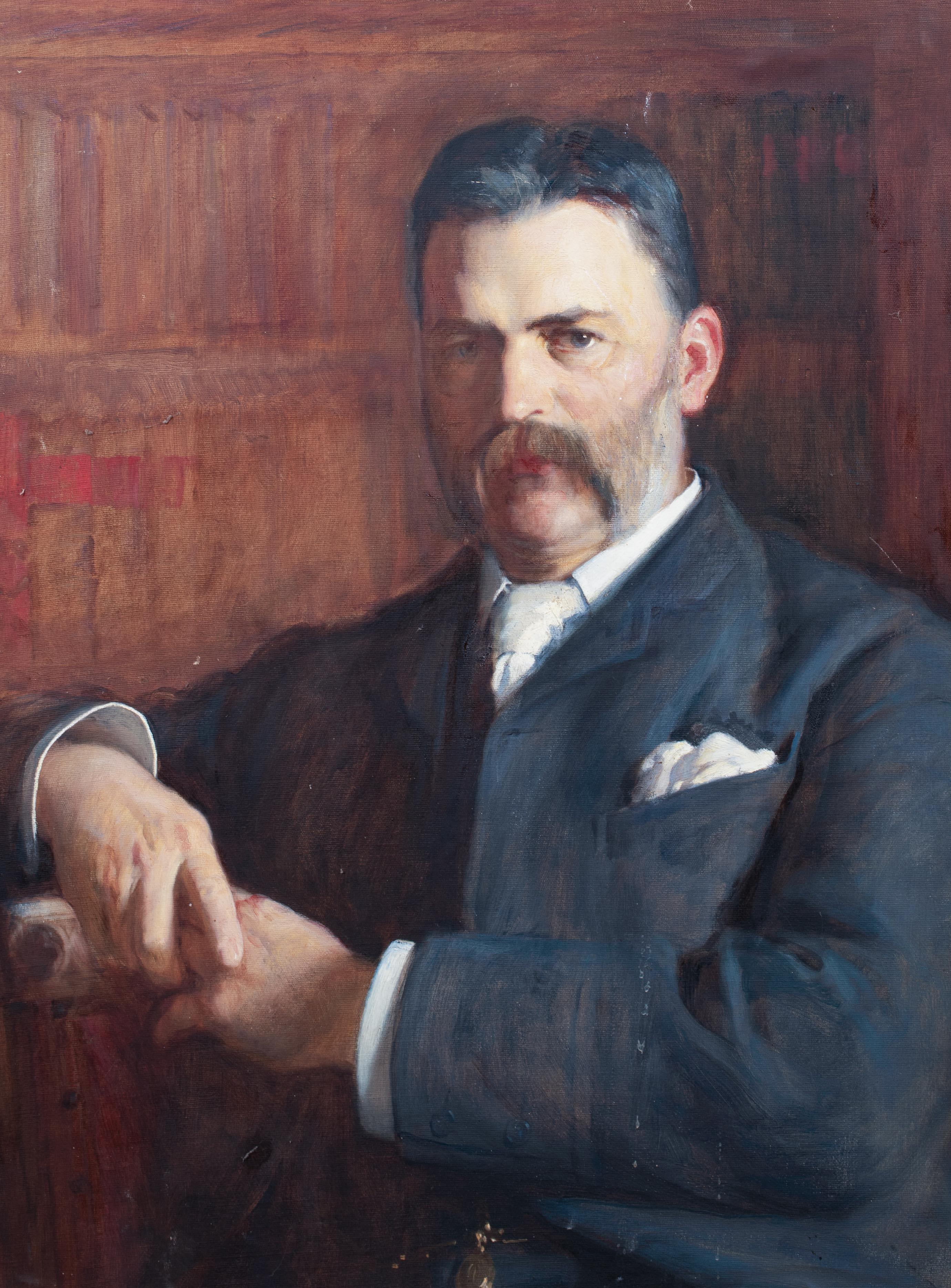 Portrait of Francis Muir (1839-1912), dated 1888

by FREDERICK SAMUEL BEAUMONT (1861-1922)

1888 Royal Academy Exhibited Work

Large 19th Century portrait of Francis Muir, oil on board by Frederick Samuel Beaumont. Excellent quality portrait by the