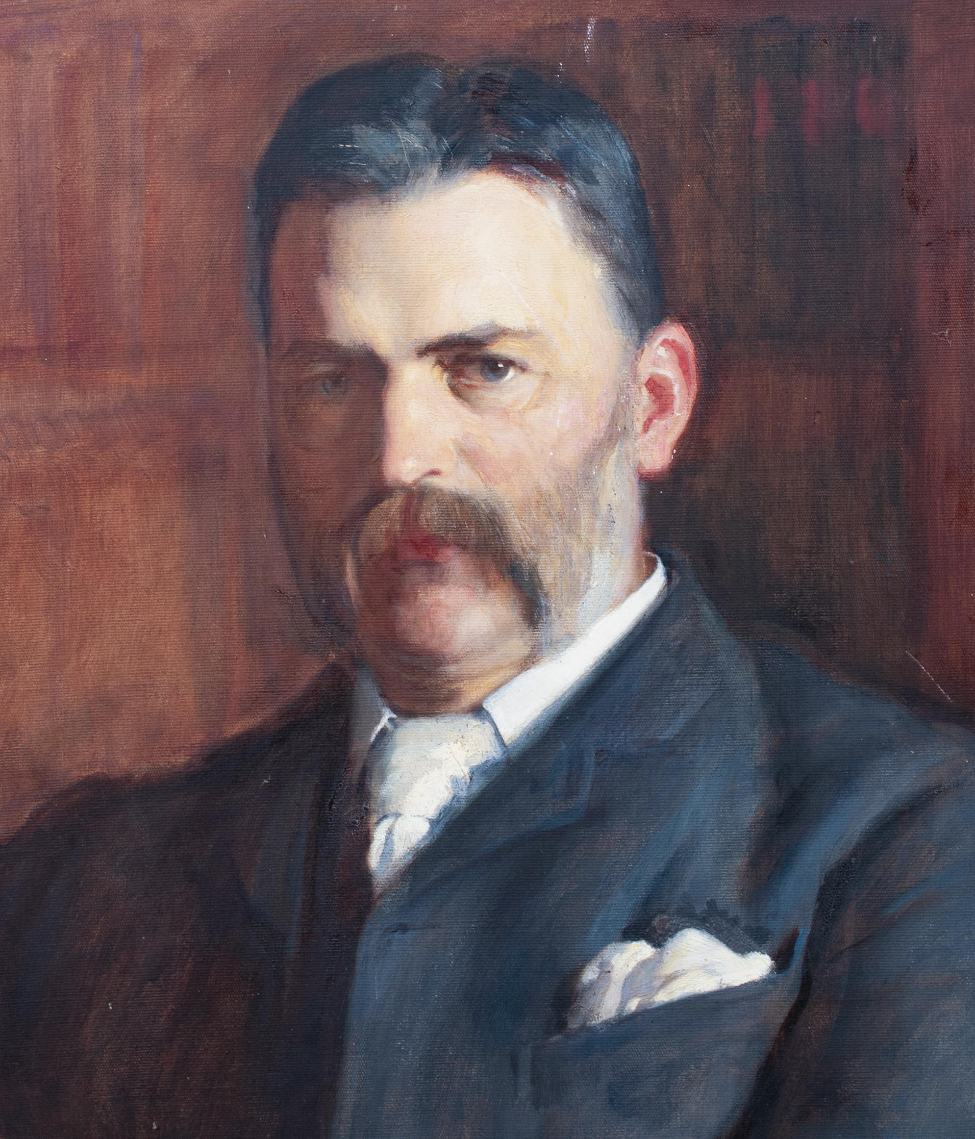 Portrait of Francis Muir (1839-1912), dated 1888  by FREDERICK SAMUEL BEAUMONT  For Sale 4