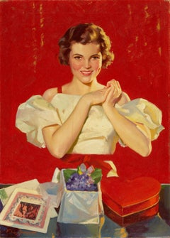 Vintage Valentines Day, Saturday Evening Post Cover