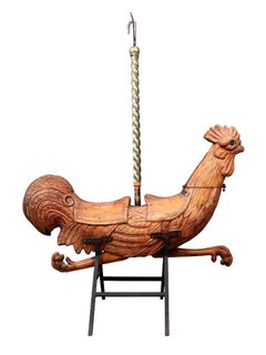Frederick Savage Co. English "Galloping Cockerel" Carousel Figure