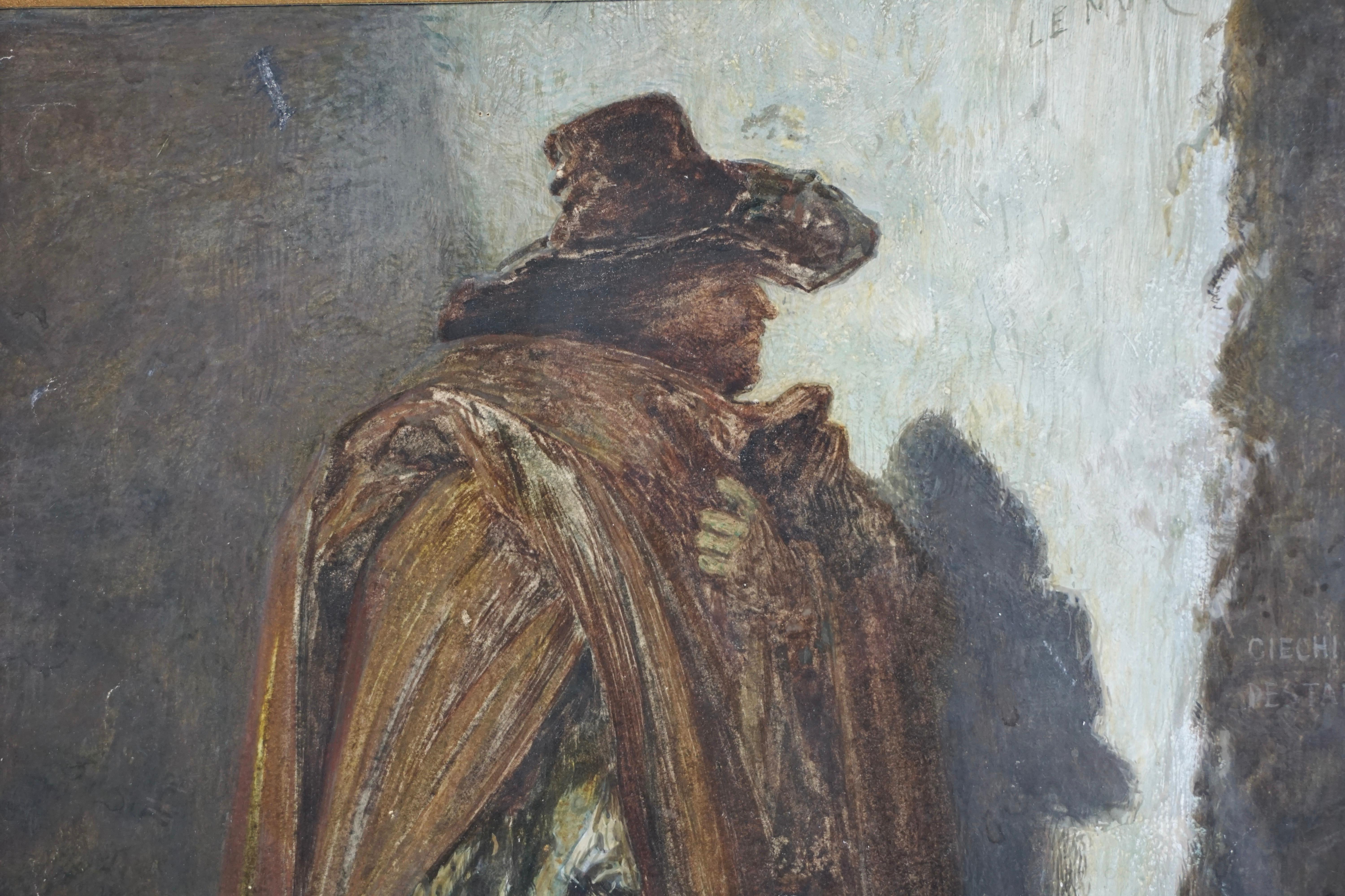 Frederick Smallfield, ARWS Aquarell mit dem Titel „Waiting“ im Zustand „Gut“ im Angebot in San Francisco, CA