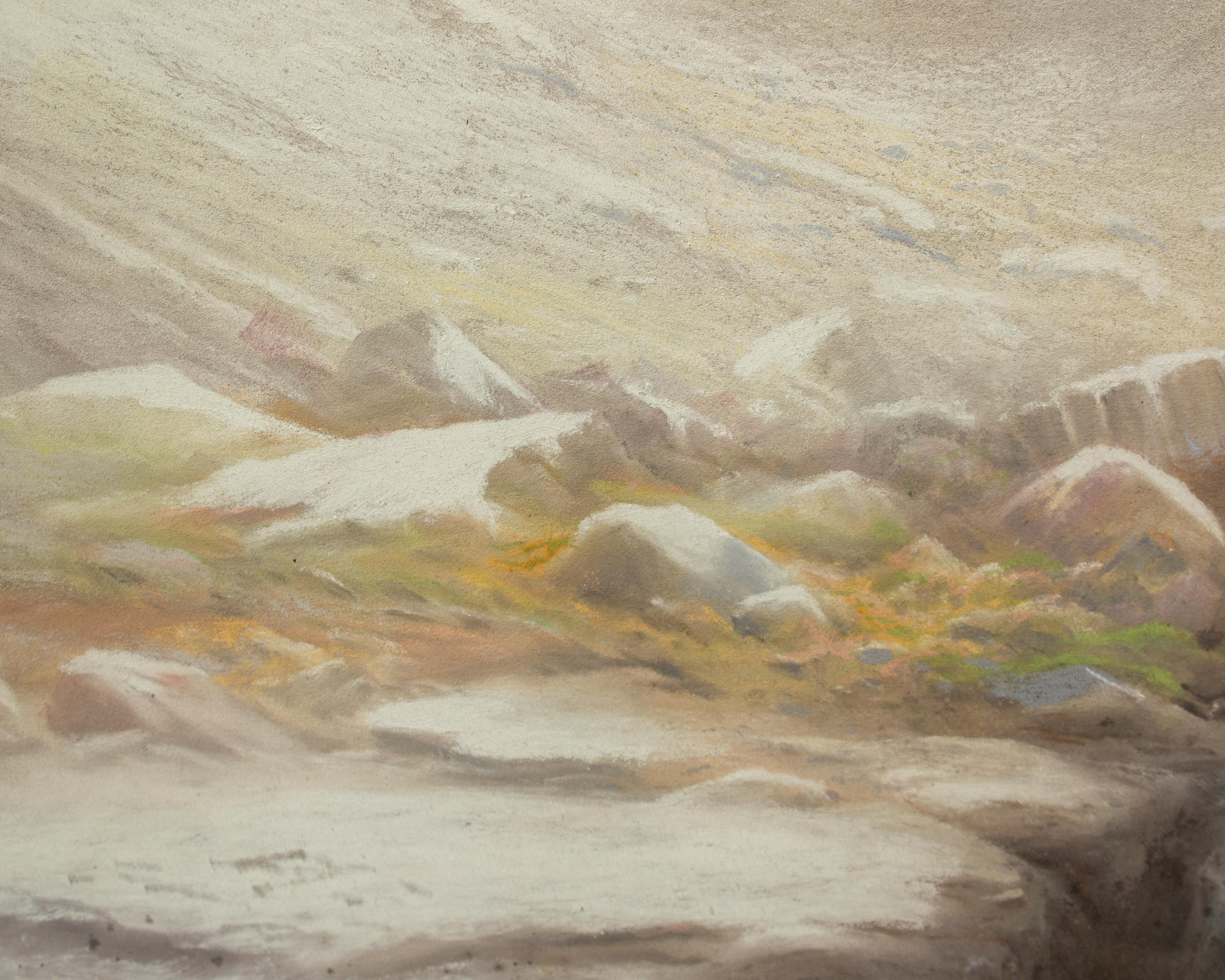 di Frederick T. Sibley, Paesaggio innevato del Galles del Nord in vendita 3