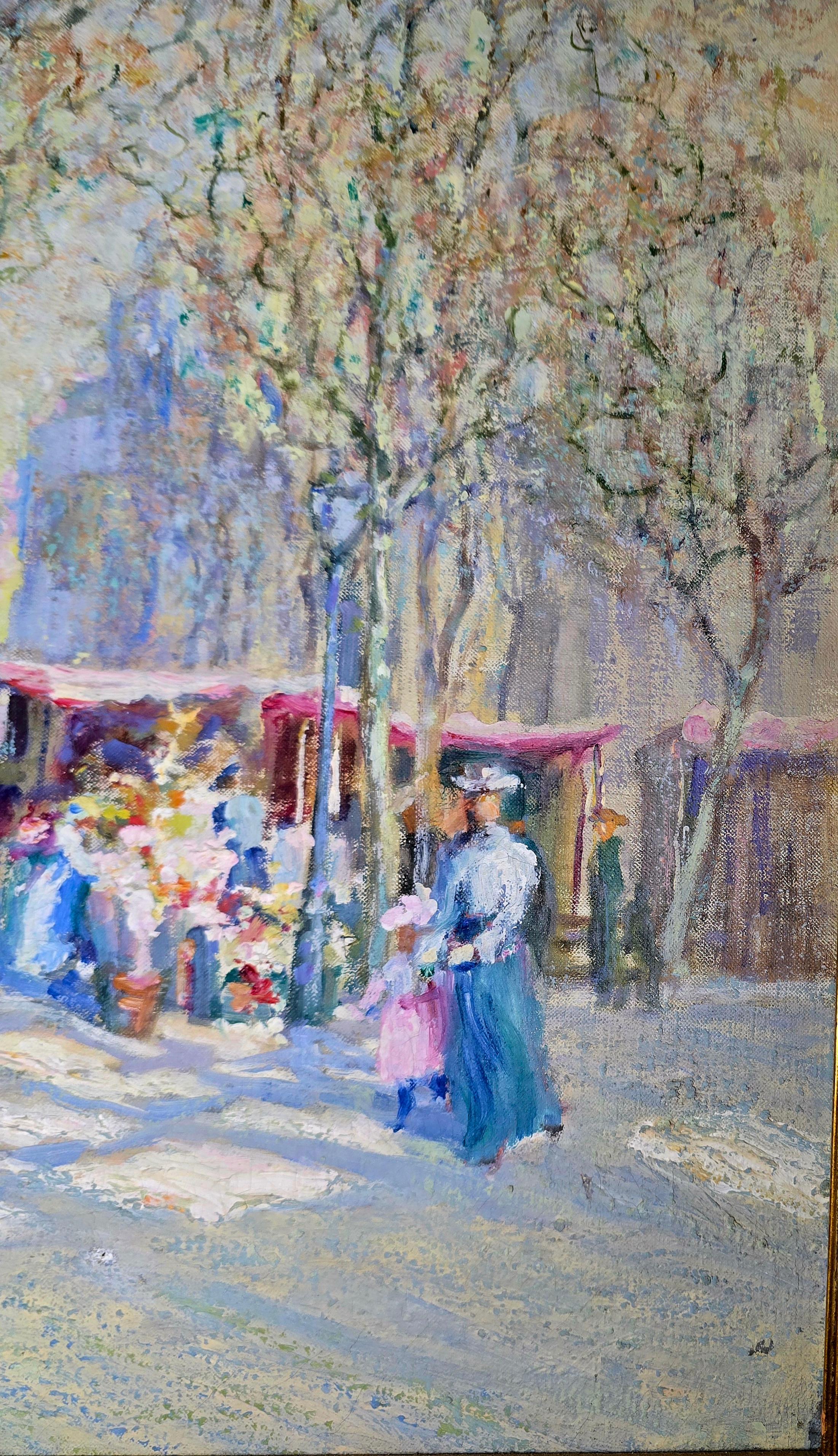 Saint Sulpice, Paris - Painting by Frederick Usher De Voll 