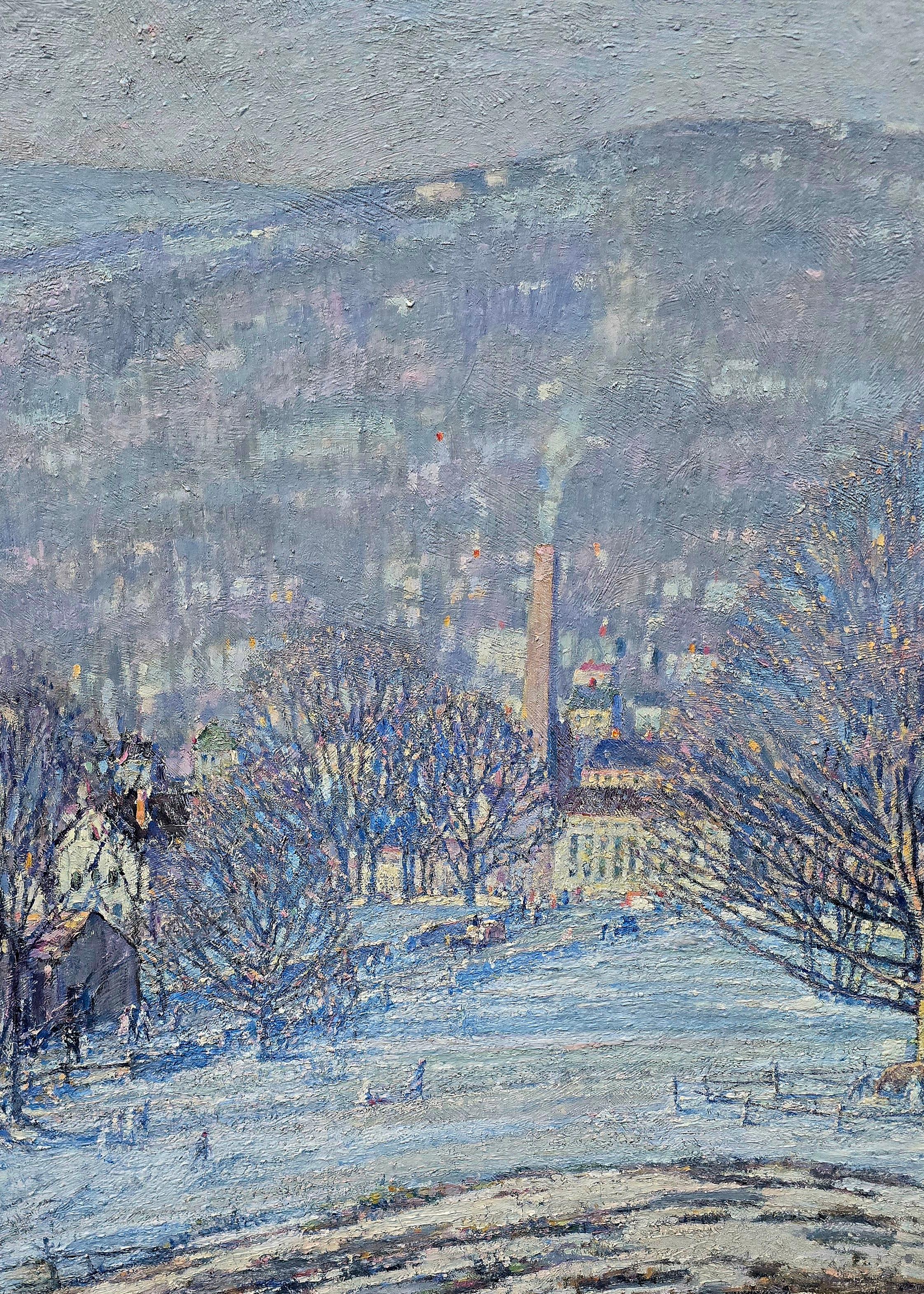 Winter in Neuengland (Amerikanischer Impressionismus), Painting, von Frederick Usher De Voll 