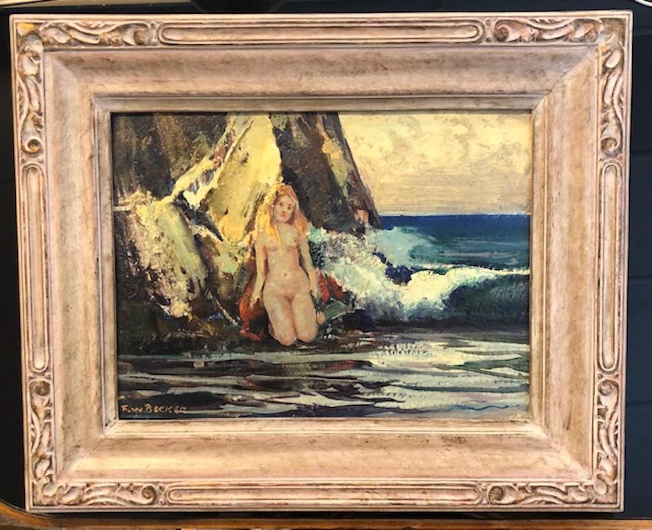 Sealess, unbehandeltes Meer – Painting von Frederick W. Becker