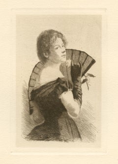"Le jeton" eau-forte originale