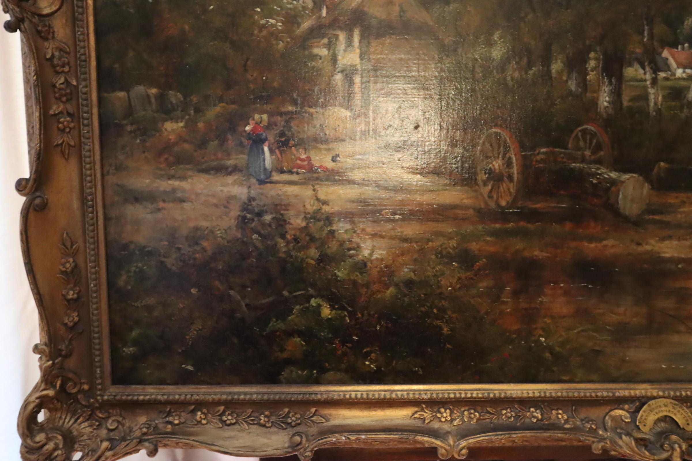 A beautiful landscape scene by Frederick Waters Watts whom was a contemporary follower of John Constable. This painting was purchased from a top leading Art Gallery in Bond Street for £245,000 20 years ago.
Oil on Canvas.
Unframed 58.5 x 38.5