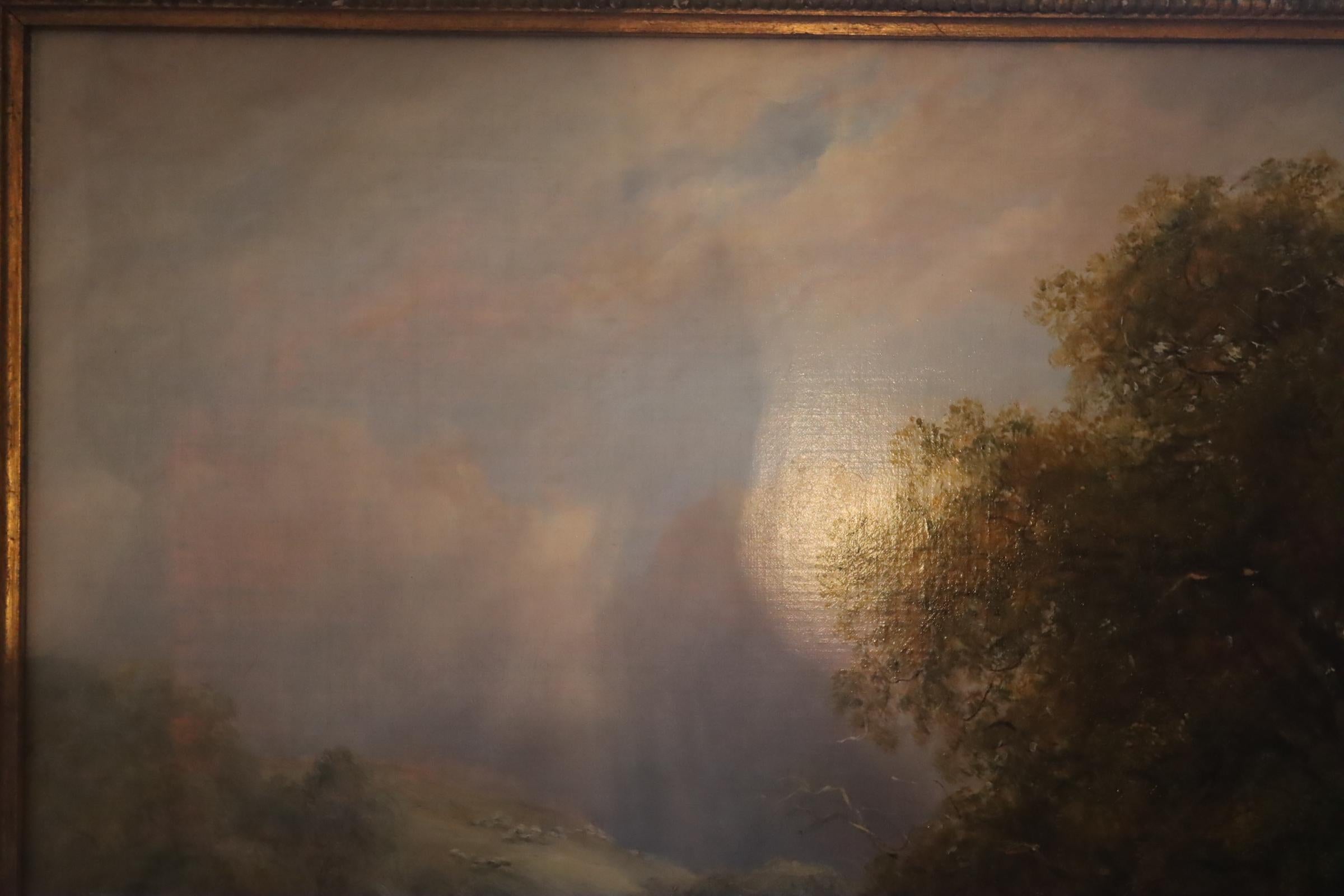Landscape idylle a Great Contemporary Follower of Constable, 19th century For Sale 4