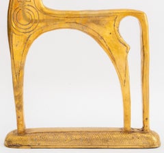 Frederick Weinberg Attributed Brass Horse Sculpture