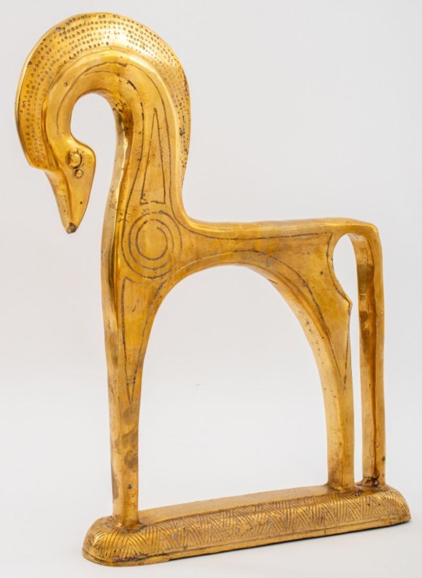 Frederick Weinberg Attributed Brass Horse Sculpture For Sale 1
