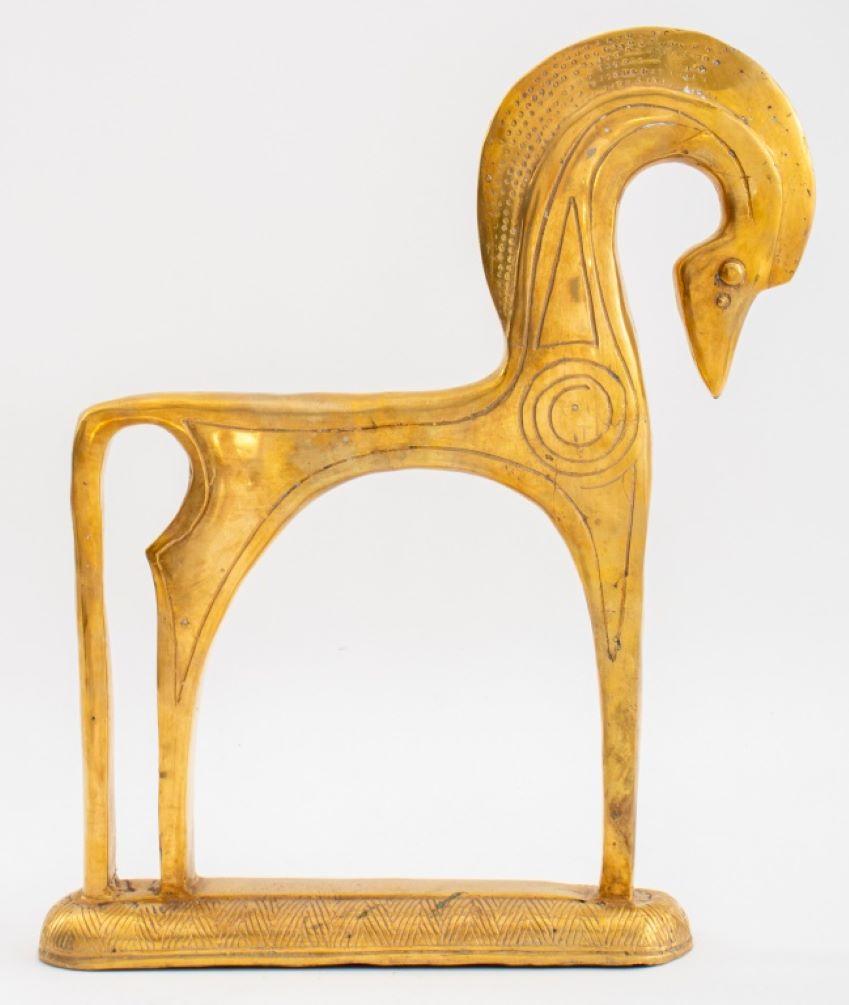 Frederick Weinberg Attributed Brass Horse Sculpture For Sale 3