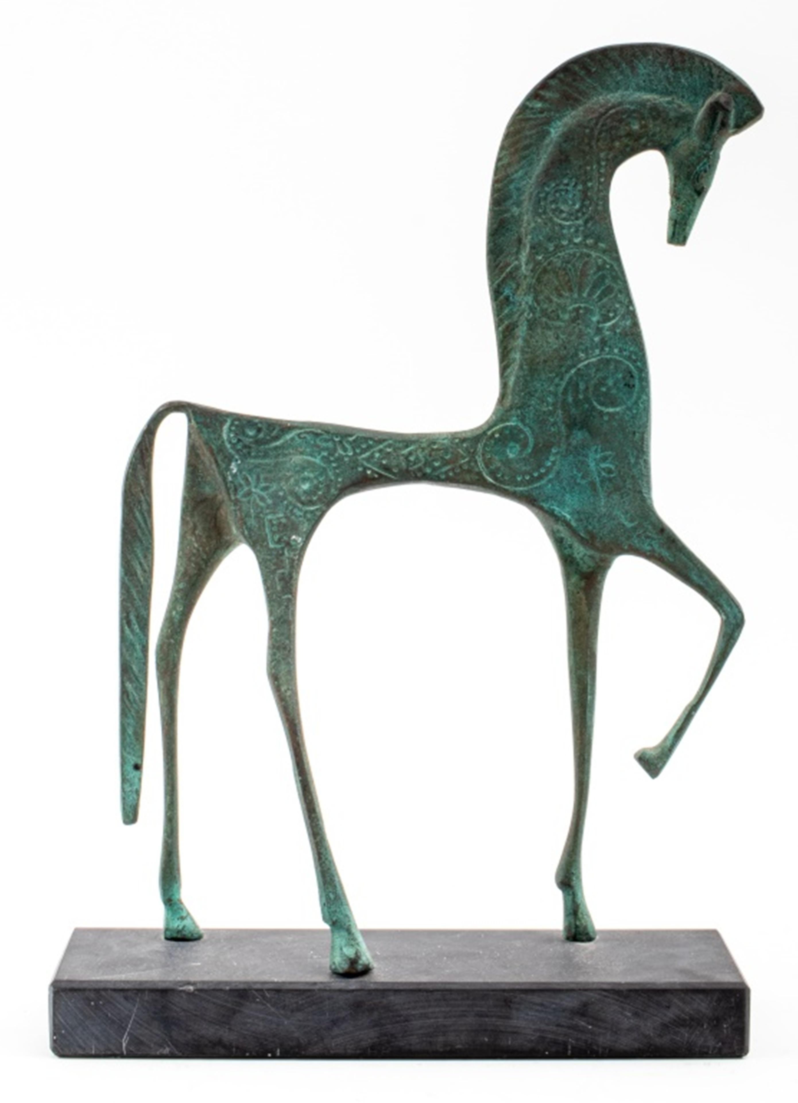 Frederick Weinberg Bronze-Pferdeskulptur (Moderne der Mitte des Jahrhunderts) im Angebot