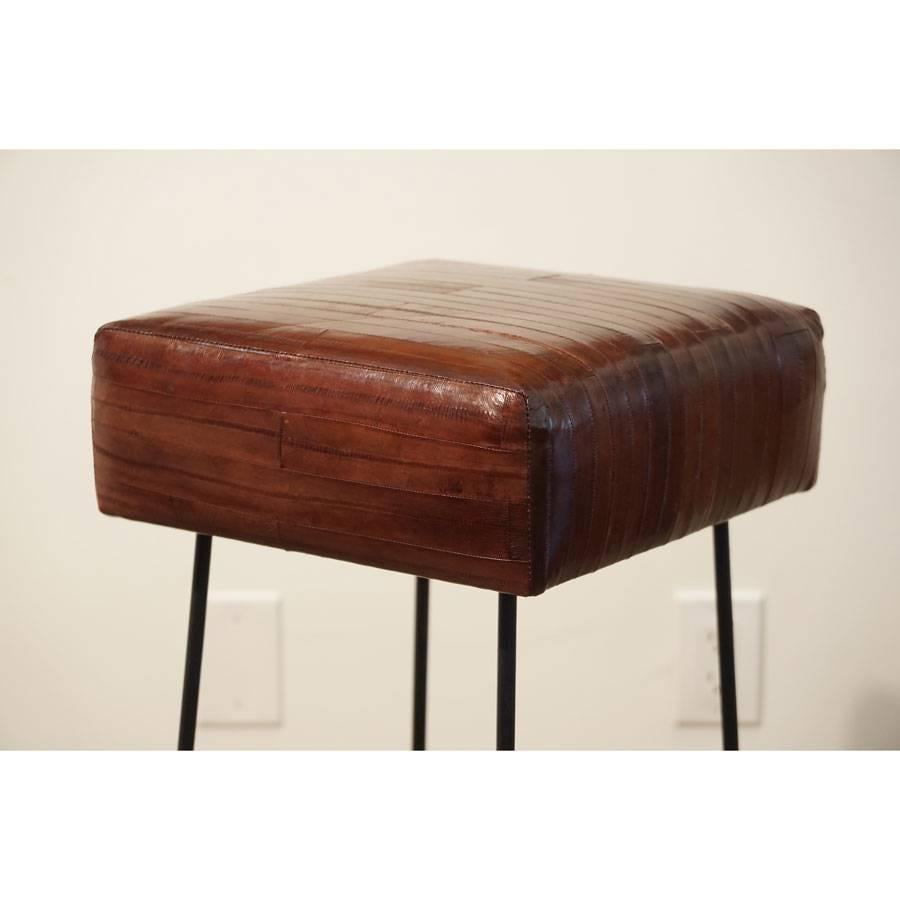 Mid-Century Modern Frederick Weinberg EEL Skin Stools For Sale