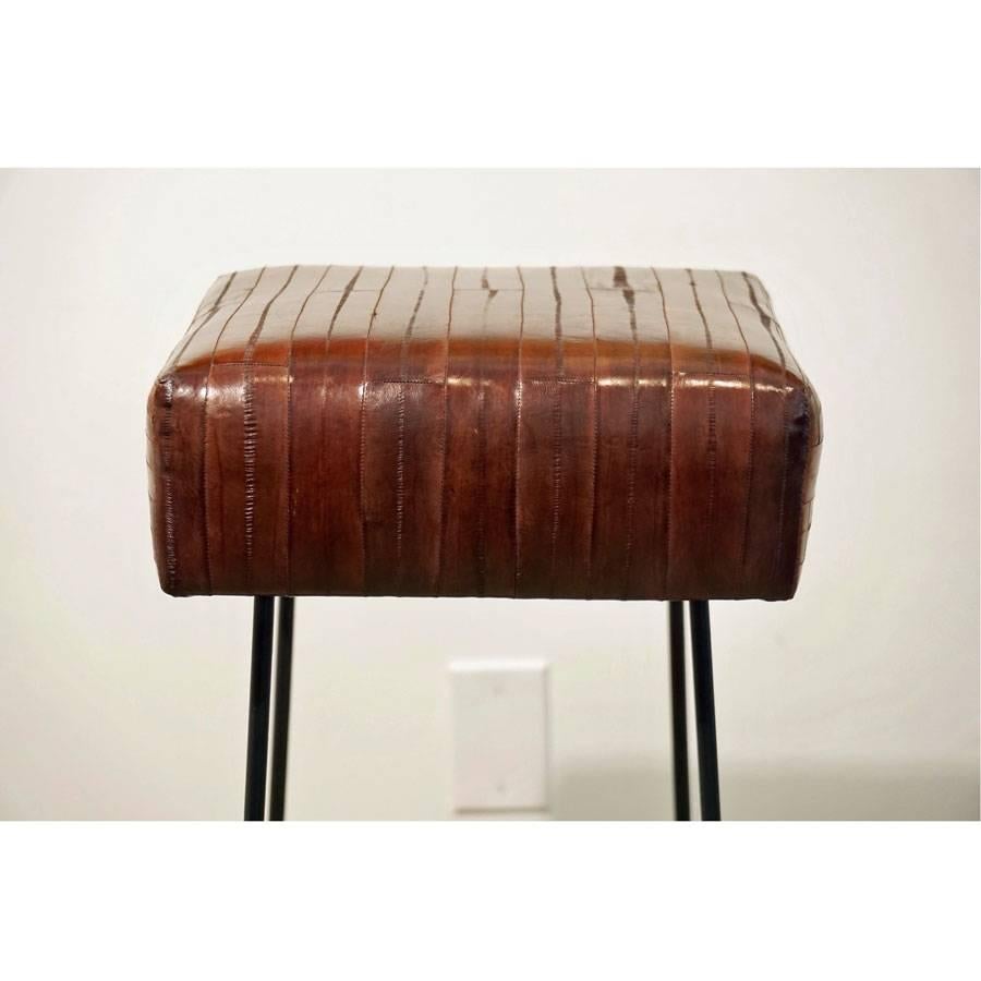 American Frederick Weinberg EEL Skin Stools For Sale