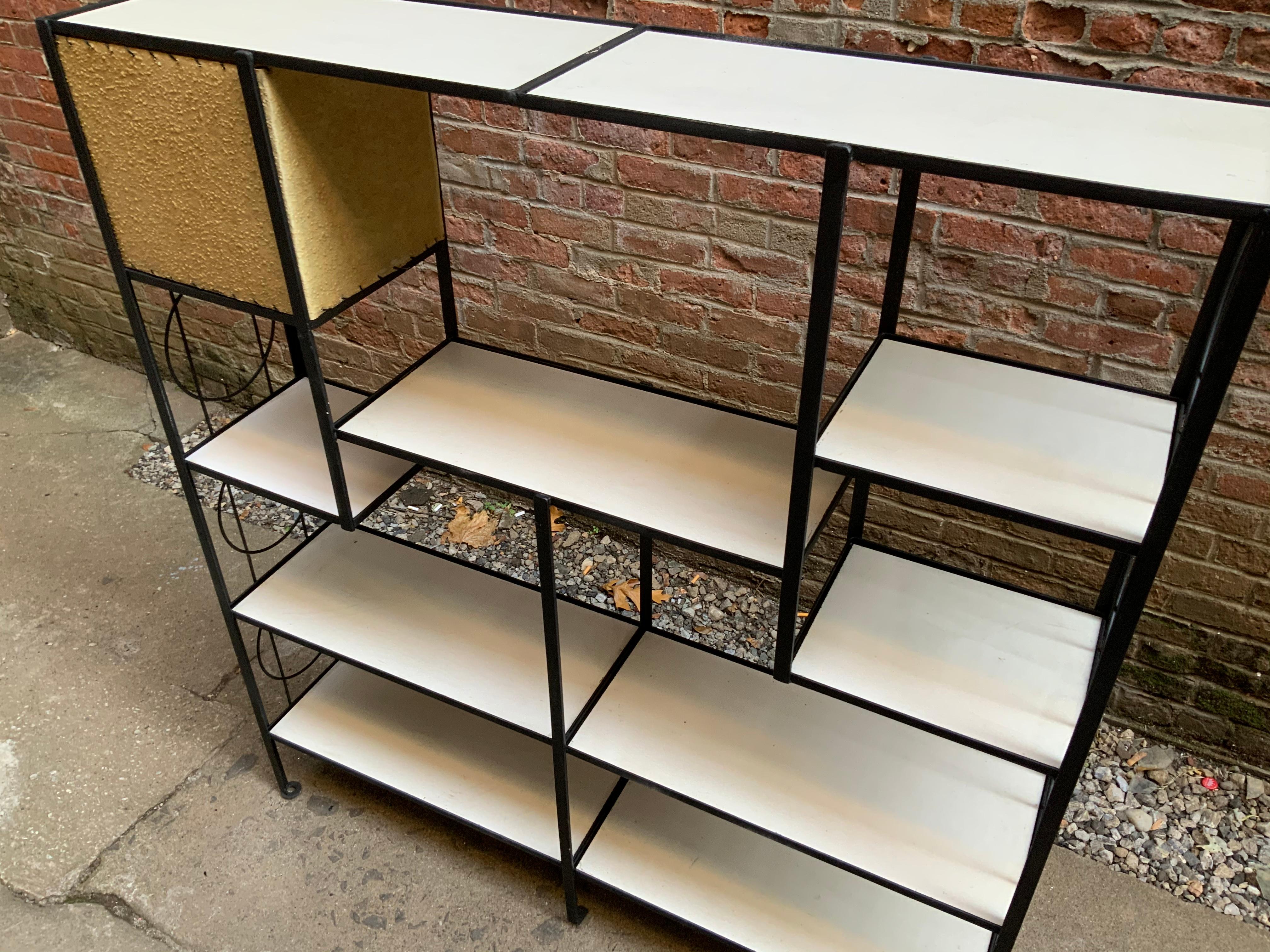 Frederick Weinberg Iron Shelving Unit In Good Condition In Garnerville, NY