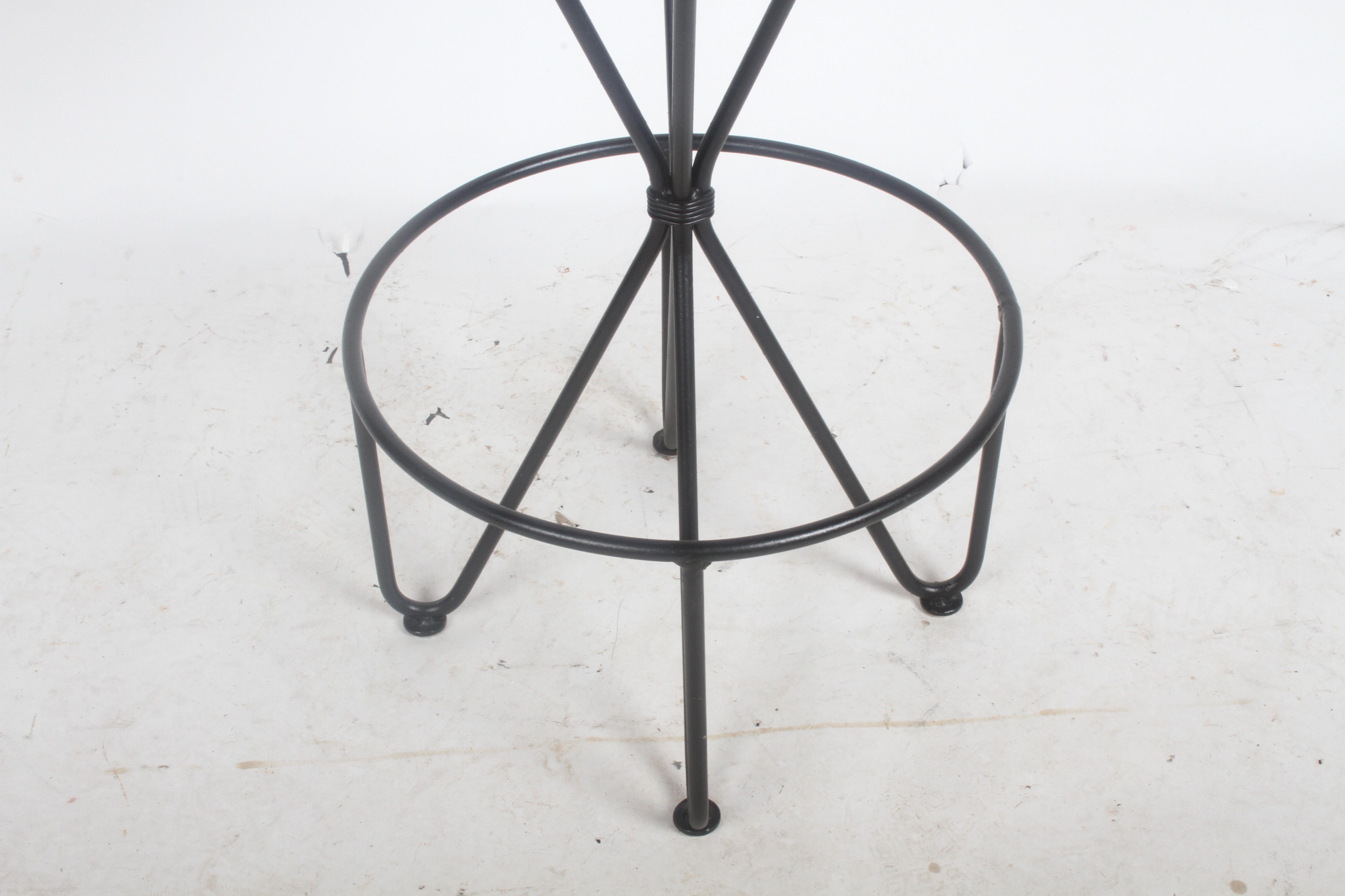 Painted Frederick Weinberg Midcentury Swivel Bar Stool For Sale