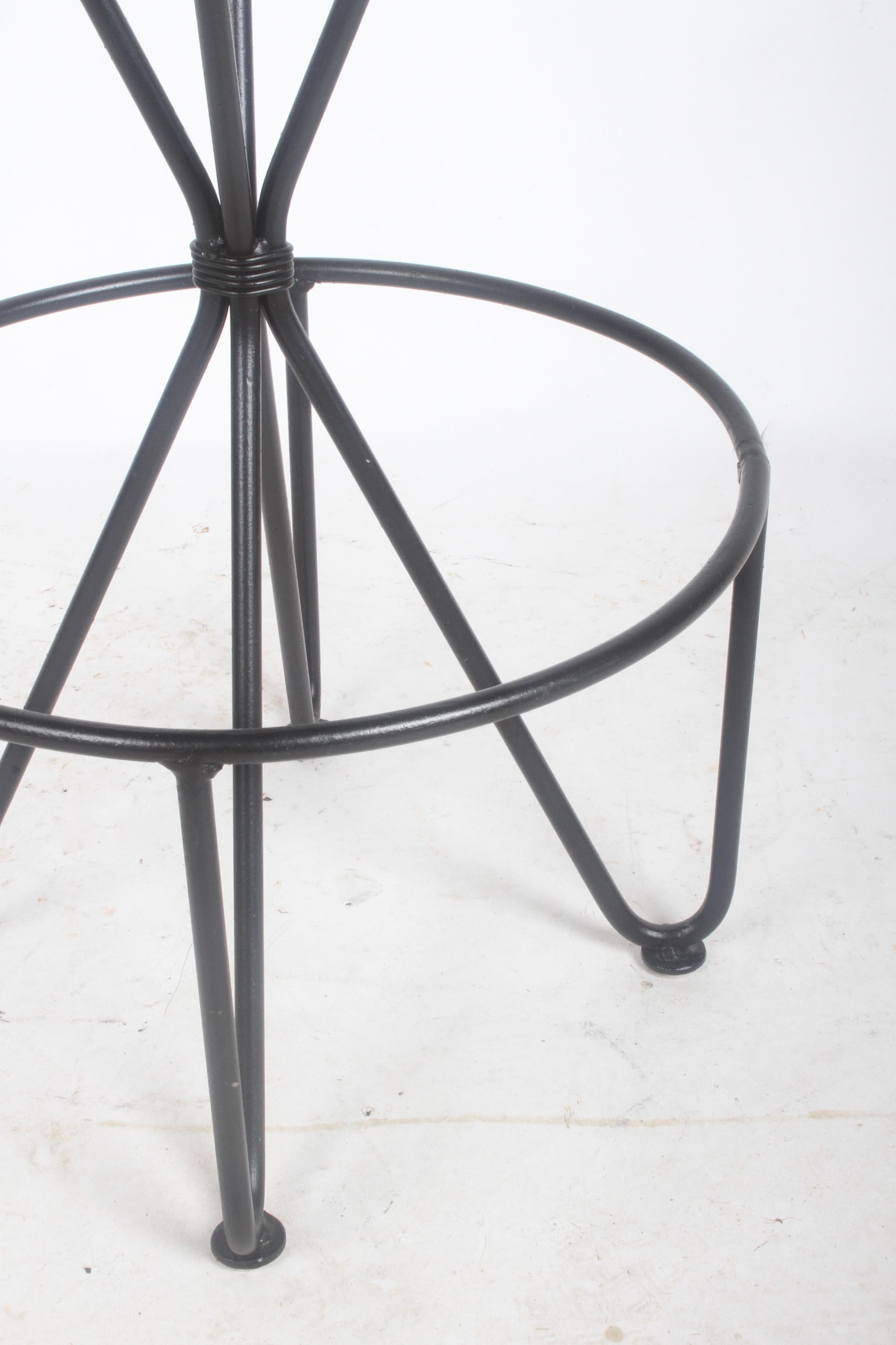 Frederick Weinberg Midcentury Swivel Bar Stool In Good Condition For Sale In St. Louis, MO