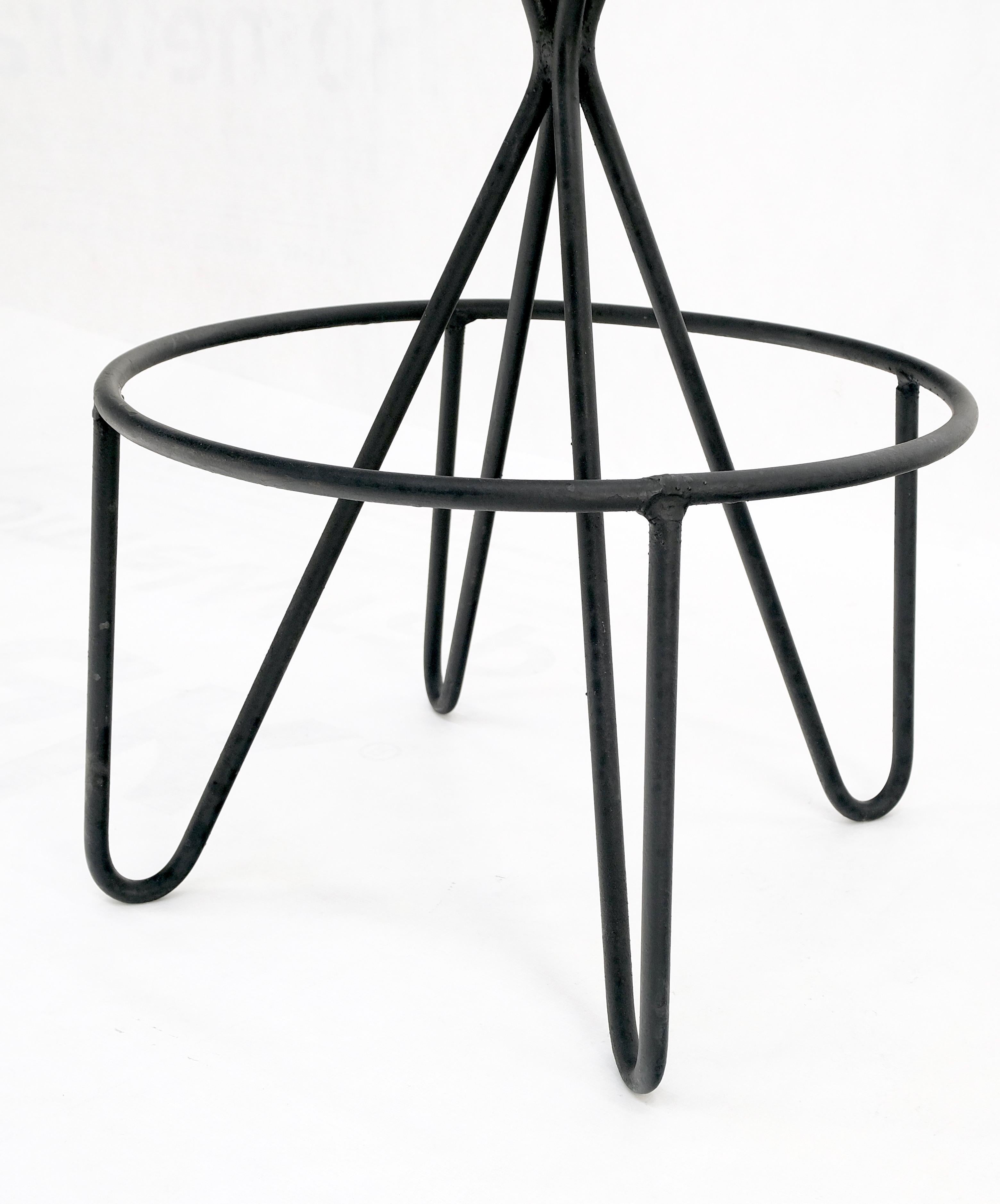 20th Century Frederick Weinberg Mid-Century Modern circa 1970s Wire Base Barstool  For Sale