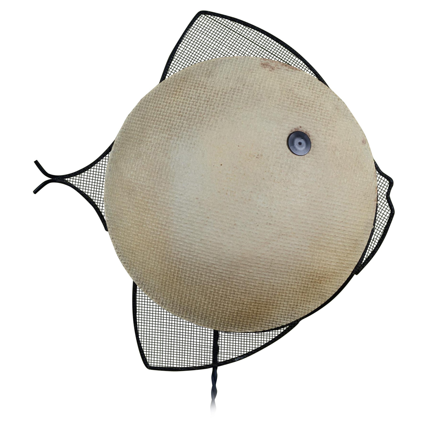 Frederick Weinberg Wrought Iron Fish Sconce