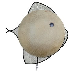 Frederick Weinberg Schmiedeeisen-Fisch-Wandleuchter